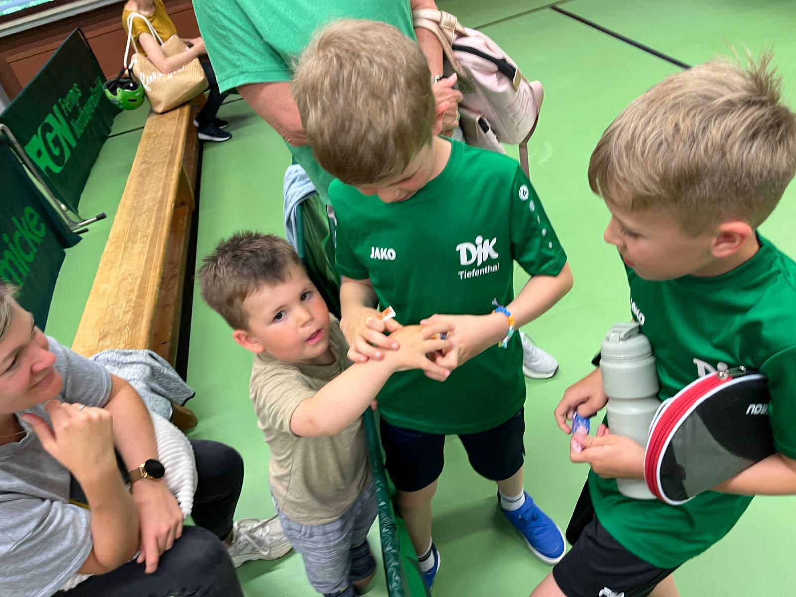 Henri beim DJK Tiefenthal Handball