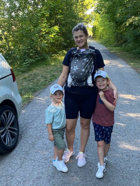 Mama mit drei Kindern